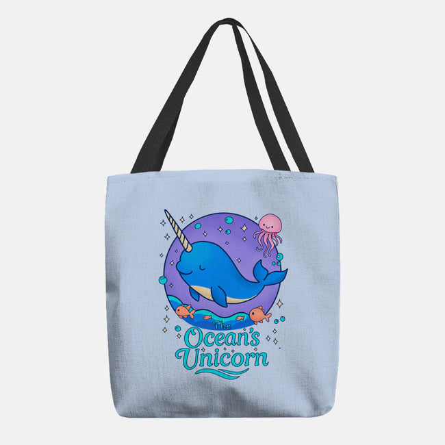 The Ocean's Unicorn-None-Basic Tote-Bag-Loobs