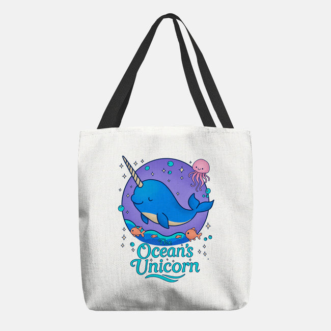 The Ocean's Unicorn-None-Basic Tote-Bag-Loobs