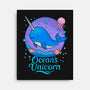 The Ocean's Unicorn-None-Stretched-Canvas-Loobs