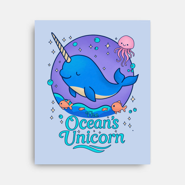The Ocean's Unicorn-None-Stretched-Canvas-Loobs