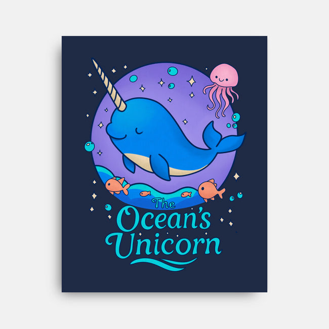 The Ocean's Unicorn-None-Stretched-Canvas-Loobs