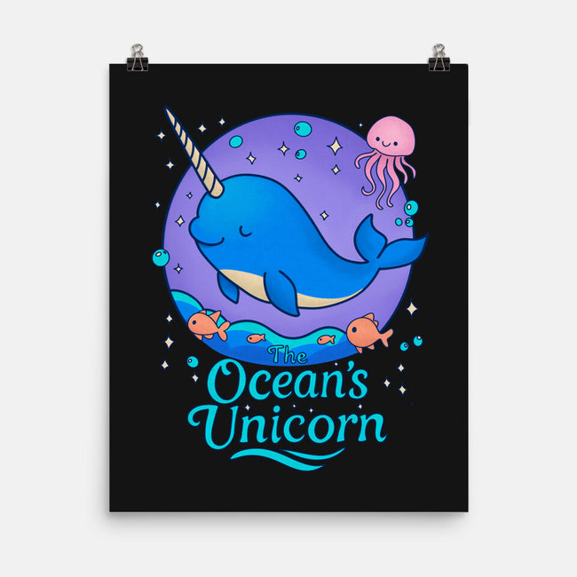 The Ocean's Unicorn-None-Matte-Poster-Loobs
