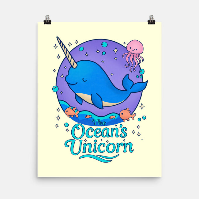 The Ocean's Unicorn-None-Matte-Poster-Loobs