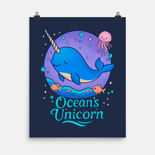 The Ocean's Unicorn-None-Matte-Poster-Loobs