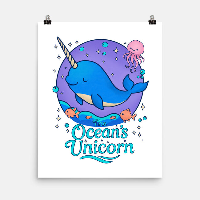 The Ocean's Unicorn-None-Matte-Poster-Loobs