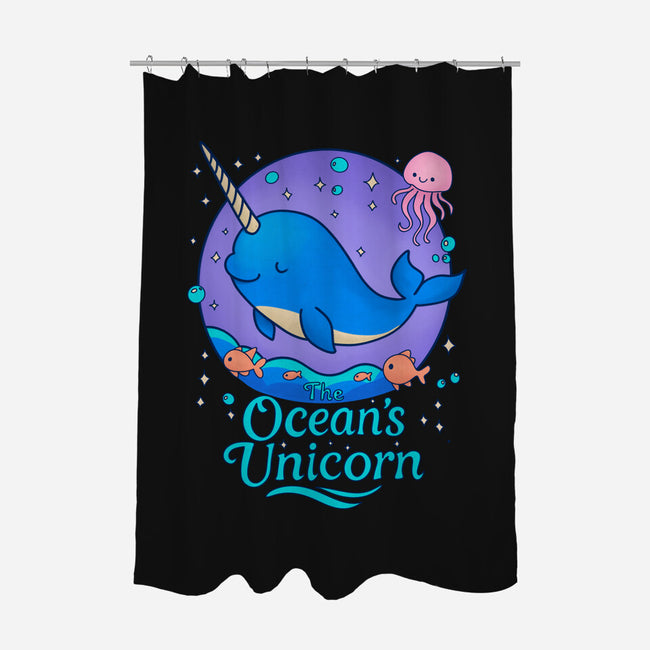 The Ocean's Unicorn-None-Polyester-Shower Curtain-Loobs