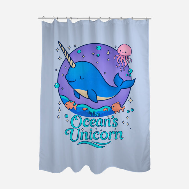 The Ocean's Unicorn-None-Polyester-Shower Curtain-Loobs