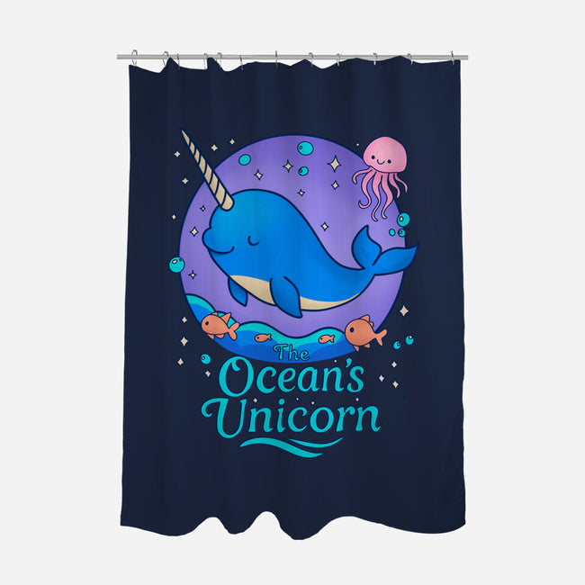 The Ocean's Unicorn-None-Polyester-Shower Curtain-Loobs