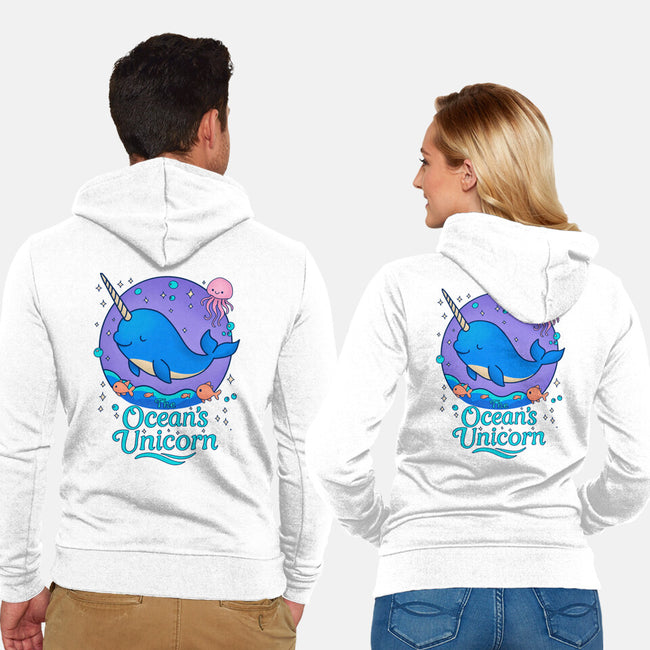 The Ocean's Unicorn-Unisex-Zip-Up-Sweatshirt-Loobs