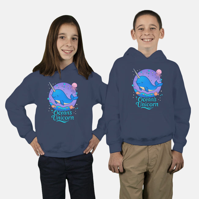 The Ocean's Unicorn-Youth-Pullover-Sweatshirt-Loobs