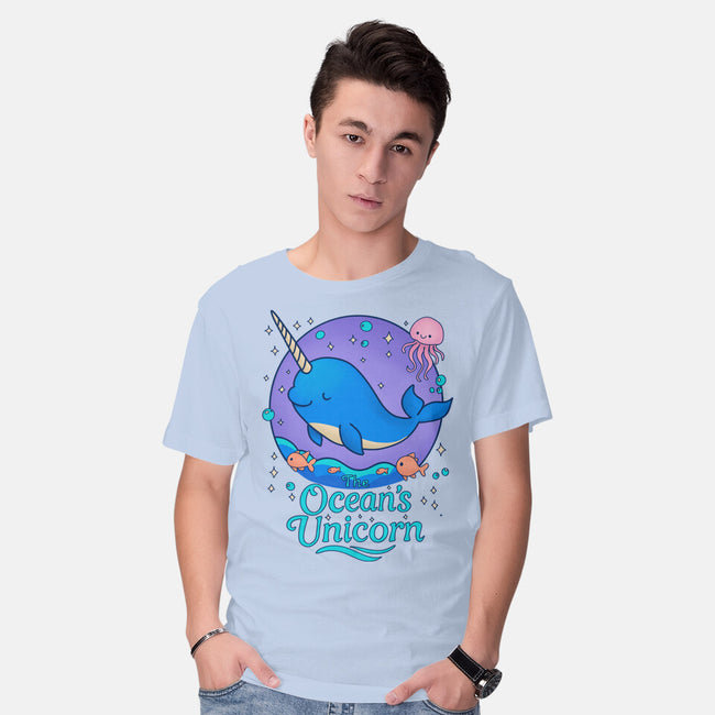 The Ocean's Unicorn-Mens-Basic-Tee-Loobs