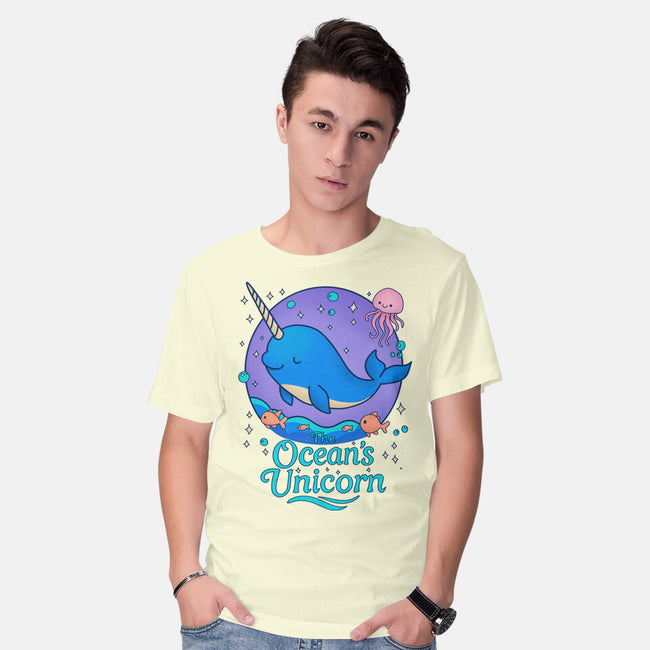 The Ocean's Unicorn-Mens-Basic-Tee-Loobs