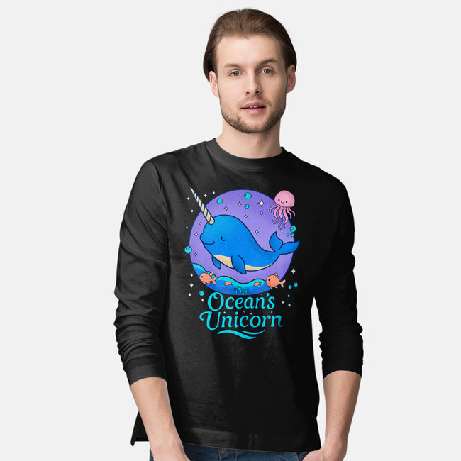 The Ocean's Unicorn-Mens-Long Sleeved-Tee-Loobs