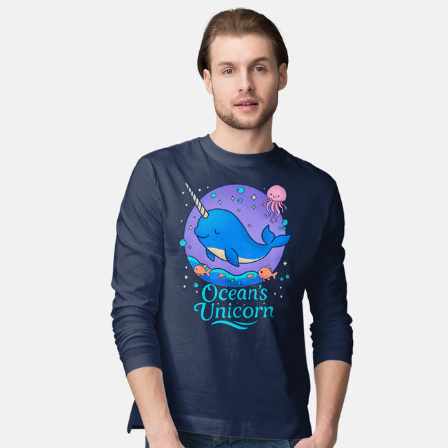 The Ocean's Unicorn-Mens-Long Sleeved-Tee-Loobs