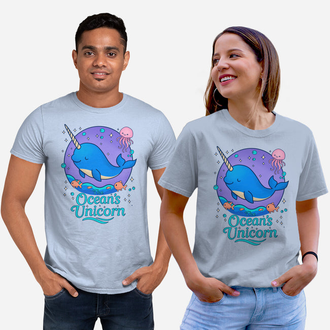 The Ocean's Unicorn-Unisex-Basic-Tee-Loobs