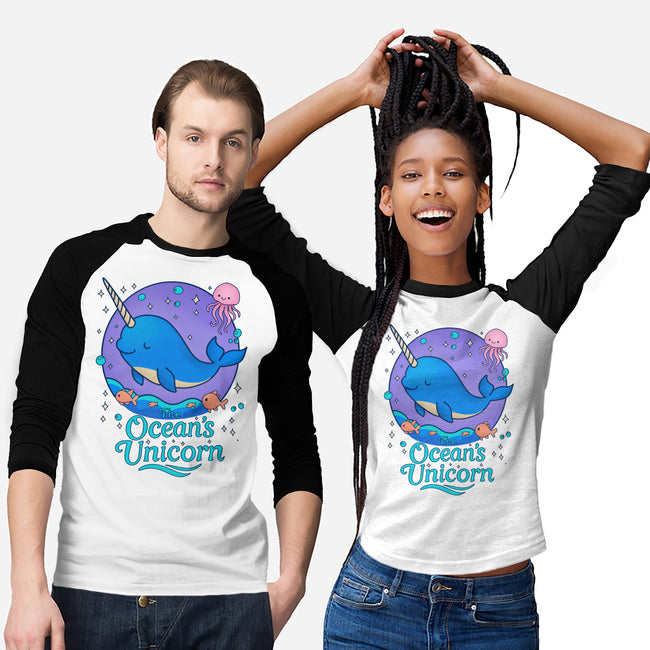 The Ocean's Unicorn-Unisex-Baseball-Tee-Loobs