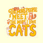 The More I Love Cats-None-Adjustable Tote-Bag-Loobs
