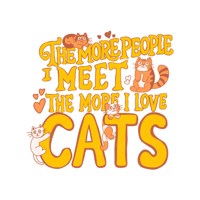 The More I Love Cats-Mens-Basic-Tee-Loobs