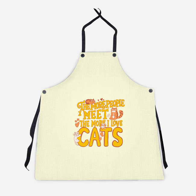 The More I Love Cats-Unisex-Kitchen-Apron-Loobs