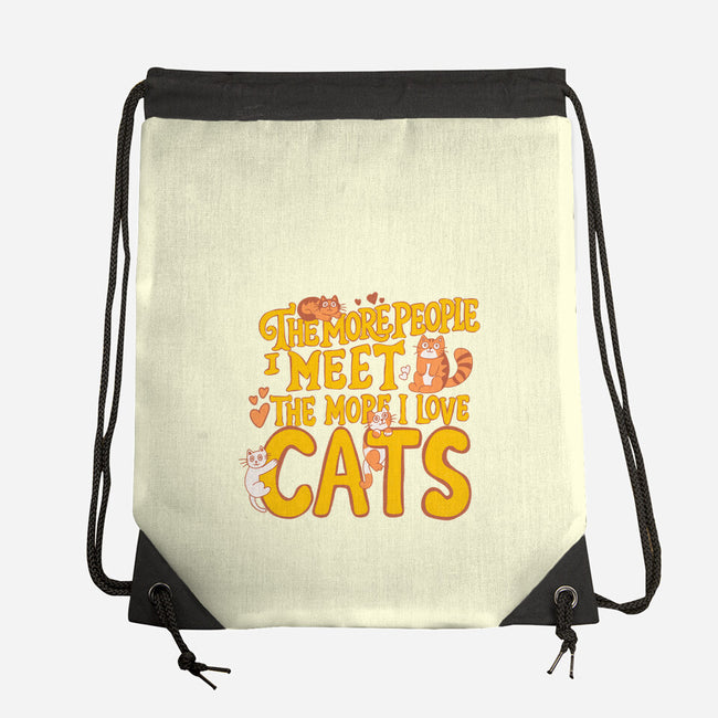 The More I Love Cats-None-Drawstring-Bag-Loobs