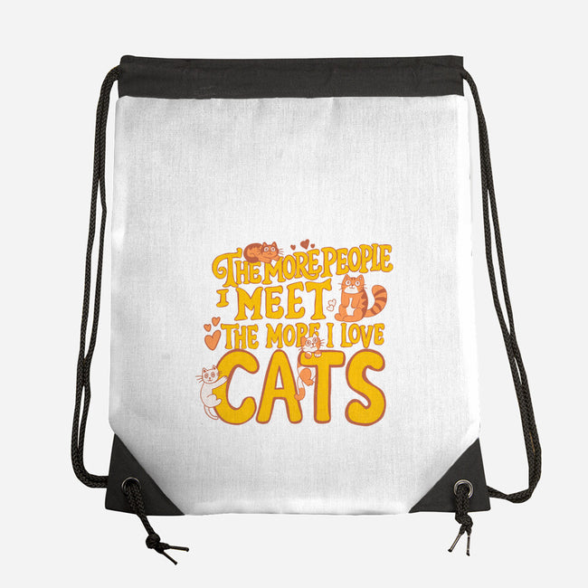 The More I Love Cats-None-Drawstring-Bag-Loobs