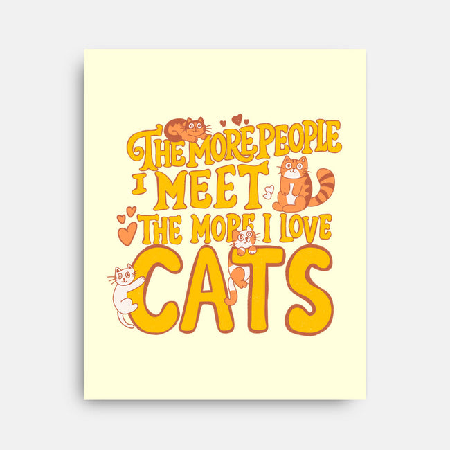 The More I Love Cats-None-Stretched-Canvas-Loobs