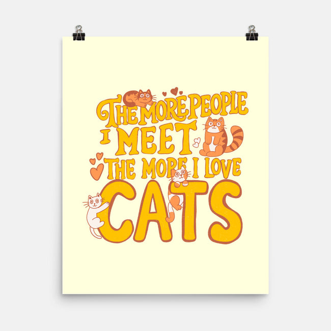 The More I Love Cats-None-Matte-Poster-Loobs