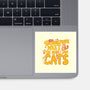 The More I Love Cats-None-Glossy-Sticker-Loobs