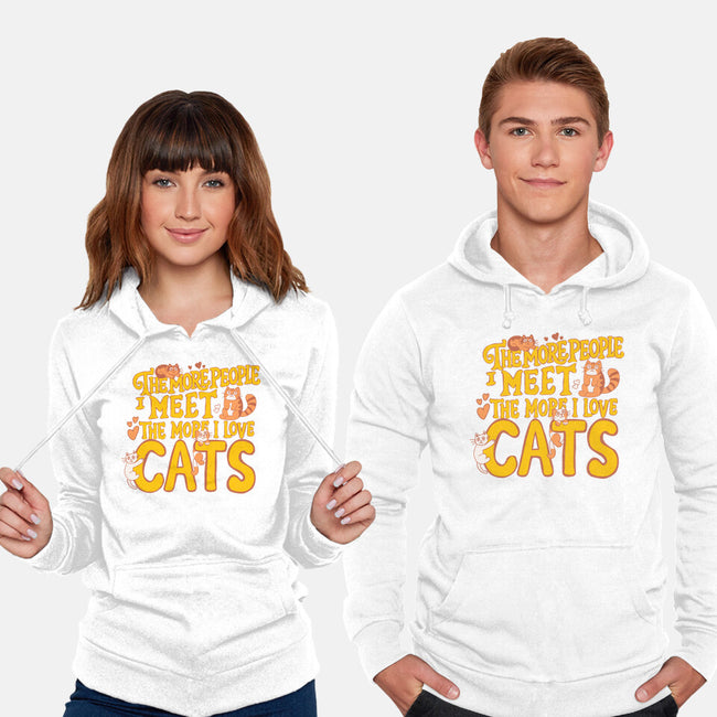 The More I Love Cats-Unisex-Pullover-Sweatshirt-Loobs