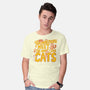 The More I Love Cats-Mens-Basic-Tee-Loobs