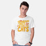 The More I Love Cats-Mens-Basic-Tee-Loobs