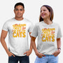 The More I Love Cats-Unisex-Basic-Tee-Loobs