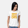 The More I Love Cats-Womens-Basic-Tee-Loobs