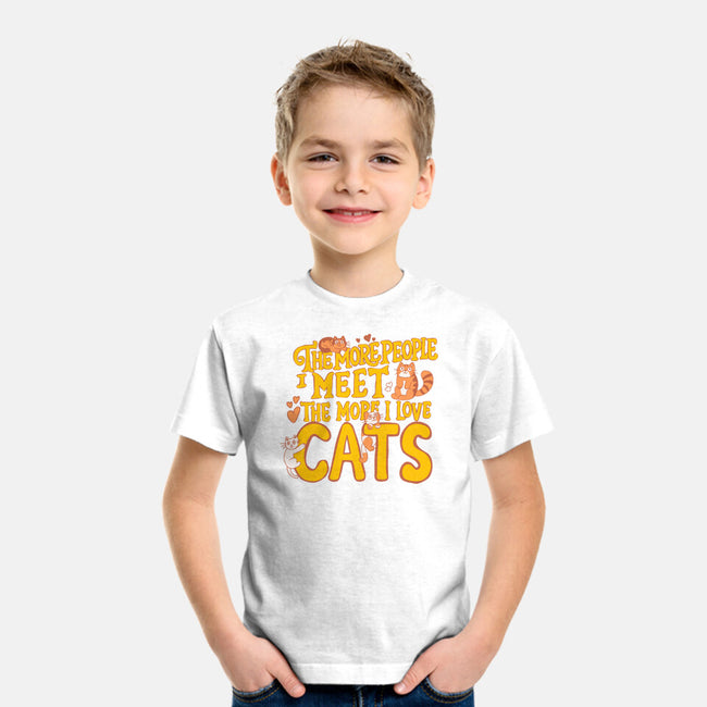 The More I Love Cats-Youth-Basic-Tee-Loobs