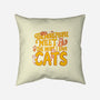 The More I Love Cats-None-Removable Cover w Insert-Throw Pillow-Loobs