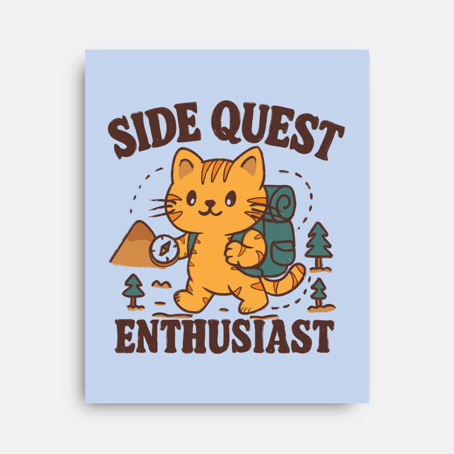 Side Quest Enthusiast-None-Stretched-Canvas-Loobs