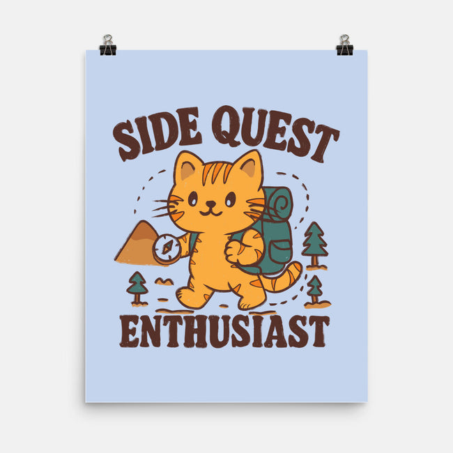 Side Quest Enthusiast-None-Matte-Poster-Loobs