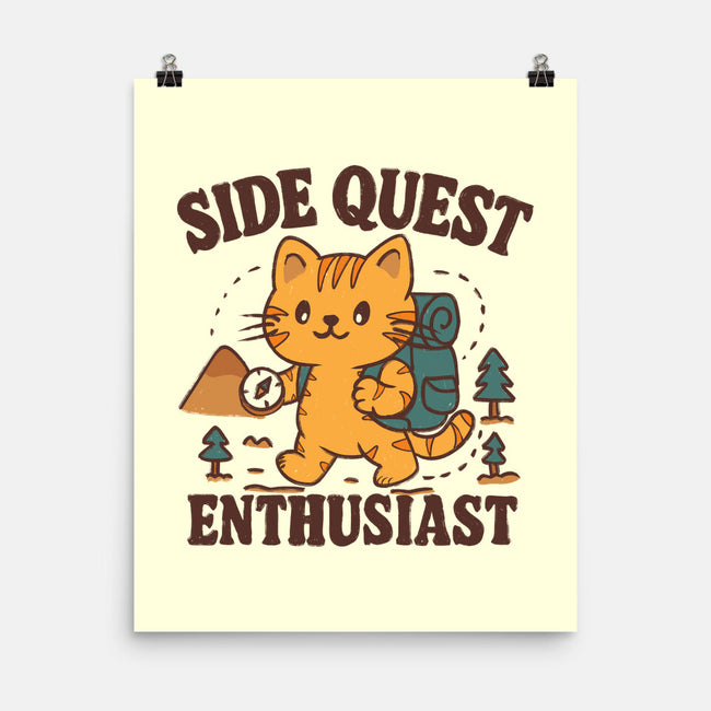 Side Quest Enthusiast-None-Matte-Poster-Loobs