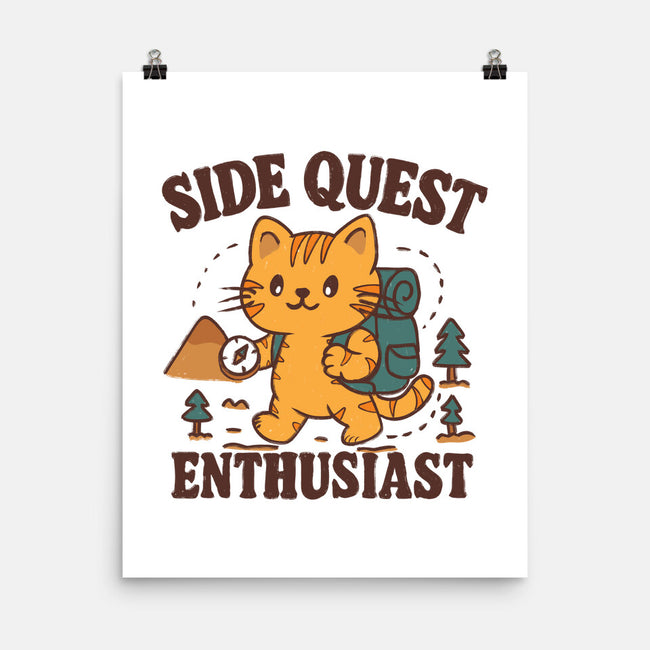 Side Quest Enthusiast-None-Matte-Poster-Loobs