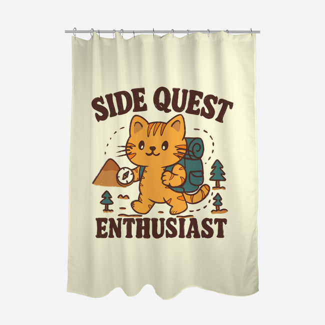 Side Quest Enthusiast-None-Polyester-Shower Curtain-Loobs