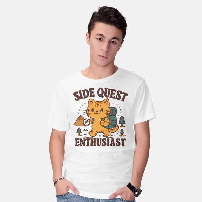 Side Quest Enthusiast-Mens-Basic-Tee-Loobs