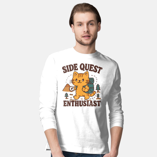 Side Quest Enthusiast-Mens-Long Sleeved-Tee-Loobs