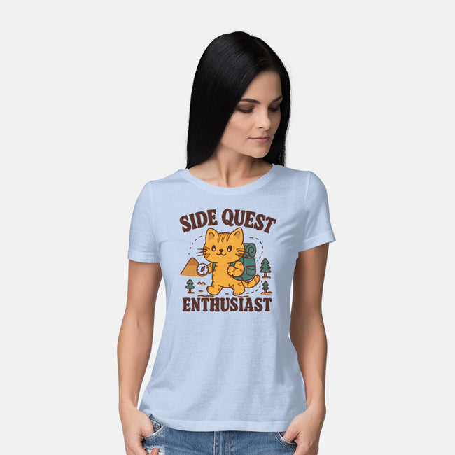 Side Quest Enthusiast-Womens-Basic-Tee-Loobs