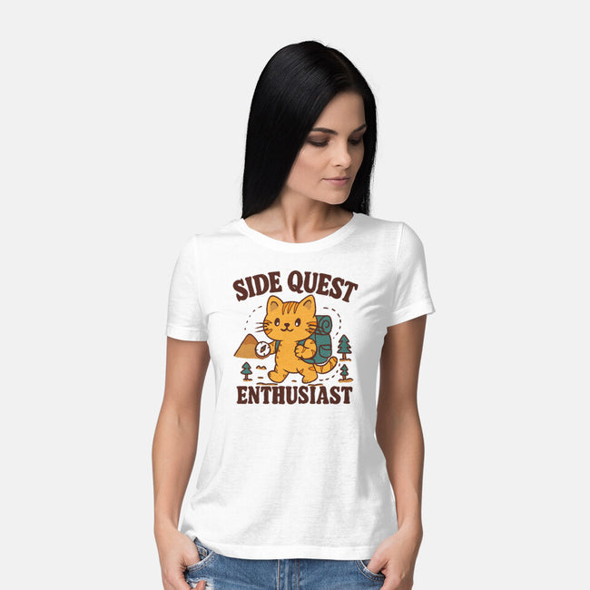 Side Quest Enthusiast-Womens-Basic-Tee-Loobs