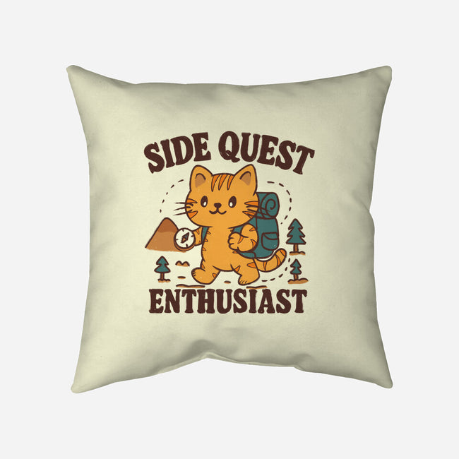 Side Quest Enthusiast-None-Removable Cover w Insert-Throw Pillow-Loobs