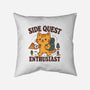 Side Quest Enthusiast-None-Removable Cover w Insert-Throw Pillow-Loobs