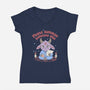 Please Summon Someone Else-Womens-V-Neck-Tee-Loobs