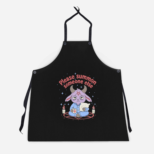 Please Summon Someone Else-Unisex-Kitchen-Apron-Loobs