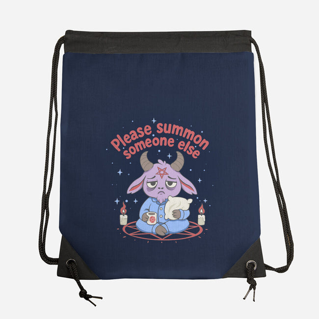 Please Summon Someone Else-None-Drawstring-Bag-Loobs