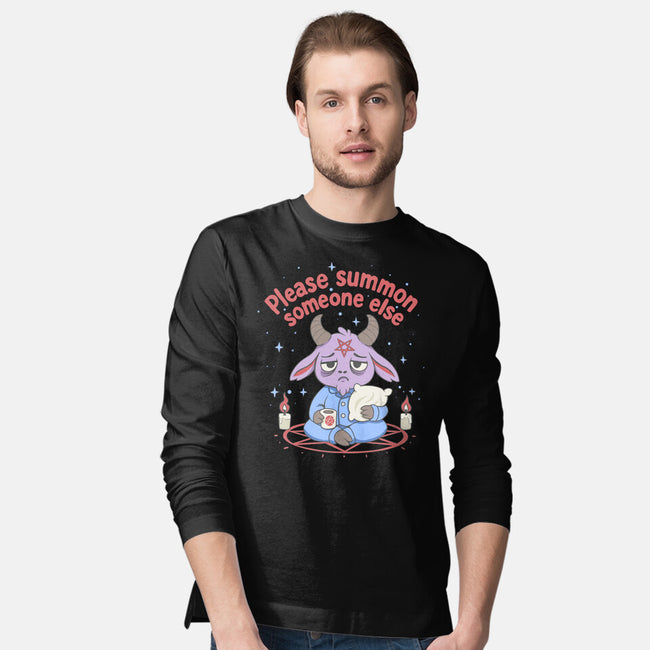 Please Summon Someone Else-Mens-Long Sleeved-Tee-Loobs
